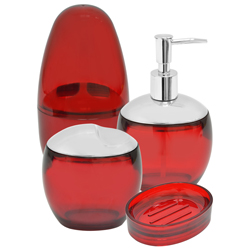 Accesorios para Baño Spoom Rojo Coza