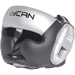 Casco de Boxeo Silver Black M Lycan