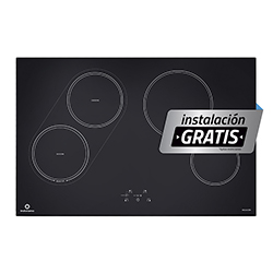 Cocina de Inducción EI-4PVI80D con 4 Quemadores Vitrocerámica 78x52cm Indurama