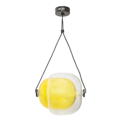 Lámpara Colgante Led  Amarilla Transparente 