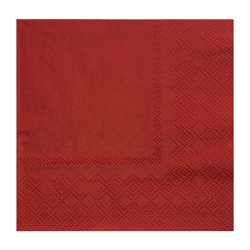 Servilleta de Papel  Roja   20 Unidades