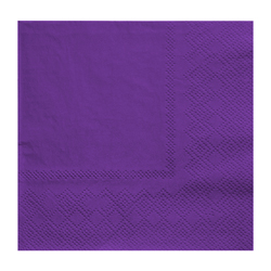 Servilleta de  Morada 25x25cm 20 Unidades