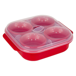 Contenedor para Preparar  Huevos Escalfados en Microondas  Decor
