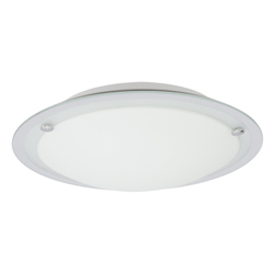 Plafón de Vidrio Circular Arenado Espejo 60w