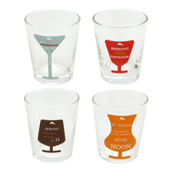 Vaso Tequilero en Set de 4 Piezas Tommy Bahama