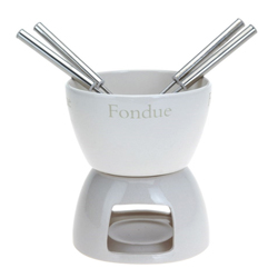 Fuente para Fondue Blanca 