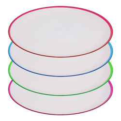 Plato de Melamina en Varios Colores de 23cm