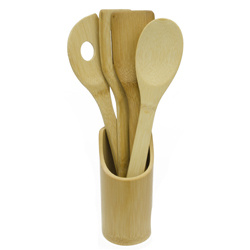 Utensilios de Bamboo para Cocina Set de 5 Piezas