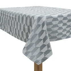 Mantel Gris con Diseño de Trapecio