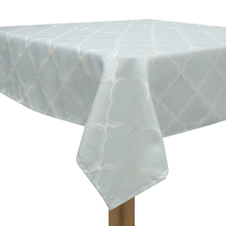 Mantel Turquesa con Blanco