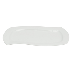 Plato Tendido Rectangular Melt Blanco Deco Home