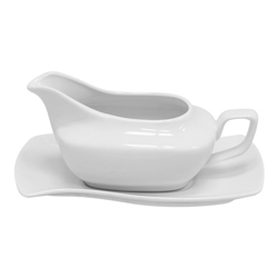 Salsera con Plato Melt Blanco Deco Home