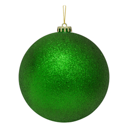 Bola Navideña Verde Escarchada 15cm