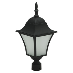 Farol Led Negro de Poste Louis Eurolight