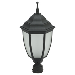 Farol Led Negro de Poste Victoria Eurolight