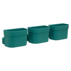 Organizador Loft  Verde de 3 Piezas con Soporte Coza