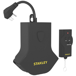 Regleta con  Control Remoto 3 Servicios Stanley