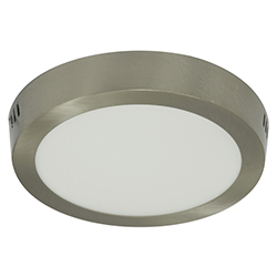 Panel LED Sobreponer Redondo Color Satin de 12W Luz 2700k