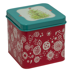 Caja de Metal   Navideña 