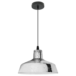 Lámpara Colgante Rustic Flat Cromo
