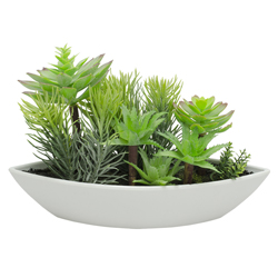 Maceta  con   Planta   Artificiales