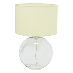 Lámpara de Mesa  Crystal Globe Beige