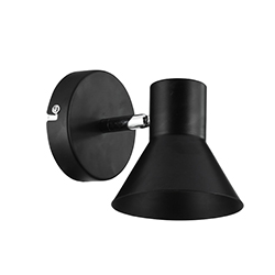 Lámpara de Pared con Pantalla Negra Móvil