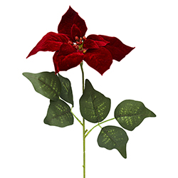 Rama Navideña Ponsetia Roja