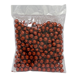Bolitas Escarchadas Rojas