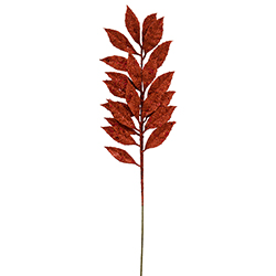 Rama Navideña Escarchada Roja