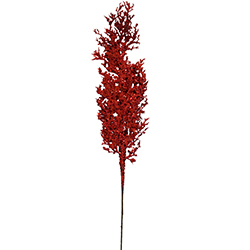 Rama Navideña  Escarchada Roja