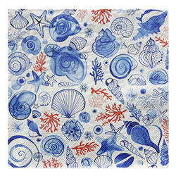 Servilleta Sea Life 33x33cm 20 Unidades