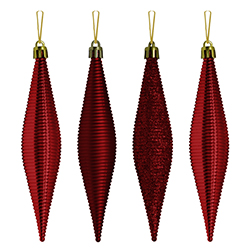 Gotas Rojas en Set de 4 Piezas