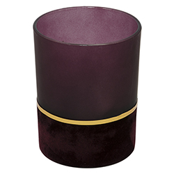 Candelabro de Vidrio Burgundy 12cm