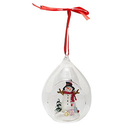 Bola de Vidrio Muñeco de Nieve
