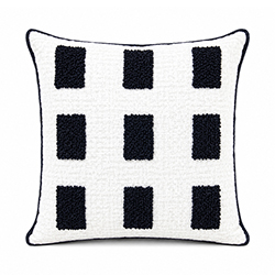 Cojín Studio Noir Tufting Cuadros 45x45cm