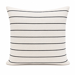 Cojín Studio Noir Rayas Blanco con Negro 45x45cm