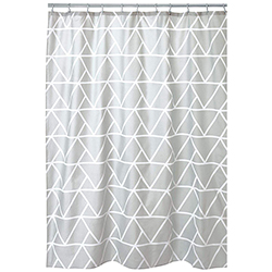 Cortina para Baño Blanco Gris Interdesign