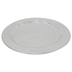 Porta Plato Plateado 33cm