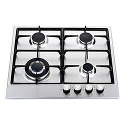 Cocina a Gas con 4 Quemadores + 1 Doble Llama de Acero Inoxidable 86x50cm  Teka