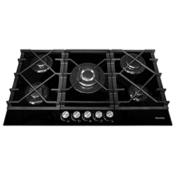 Cocina a Gas con 4quemadores + 1 triple llama de Vitrocerámica de 87.5x51cm Mastermaid