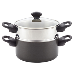 Olla Vaporera 2.8 Litros Monstick Black Farberware