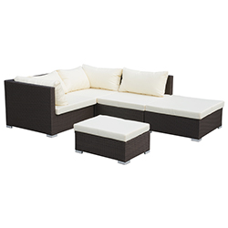 Mueble de Patio Tristan Wengue de 5 Piezas