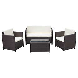 Mueble de Patio Bioko Wengue 4 Piezas