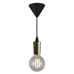 Lámpara Colgante Socket Bronce Eurolight