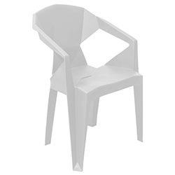 Silla Prisma Apilable Blanca