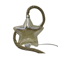 Estrella de Vidrio Oro