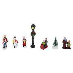 Pueblo Navideño Set de 7 piezas