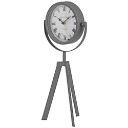 Reloj Tripode de Mesa Gris