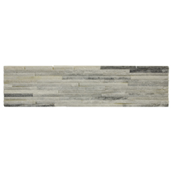 Piedra Ladrillo Blanca Gris Quartzite  15x60cm